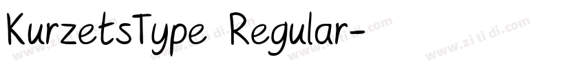 KurzetsType Regular字体转换